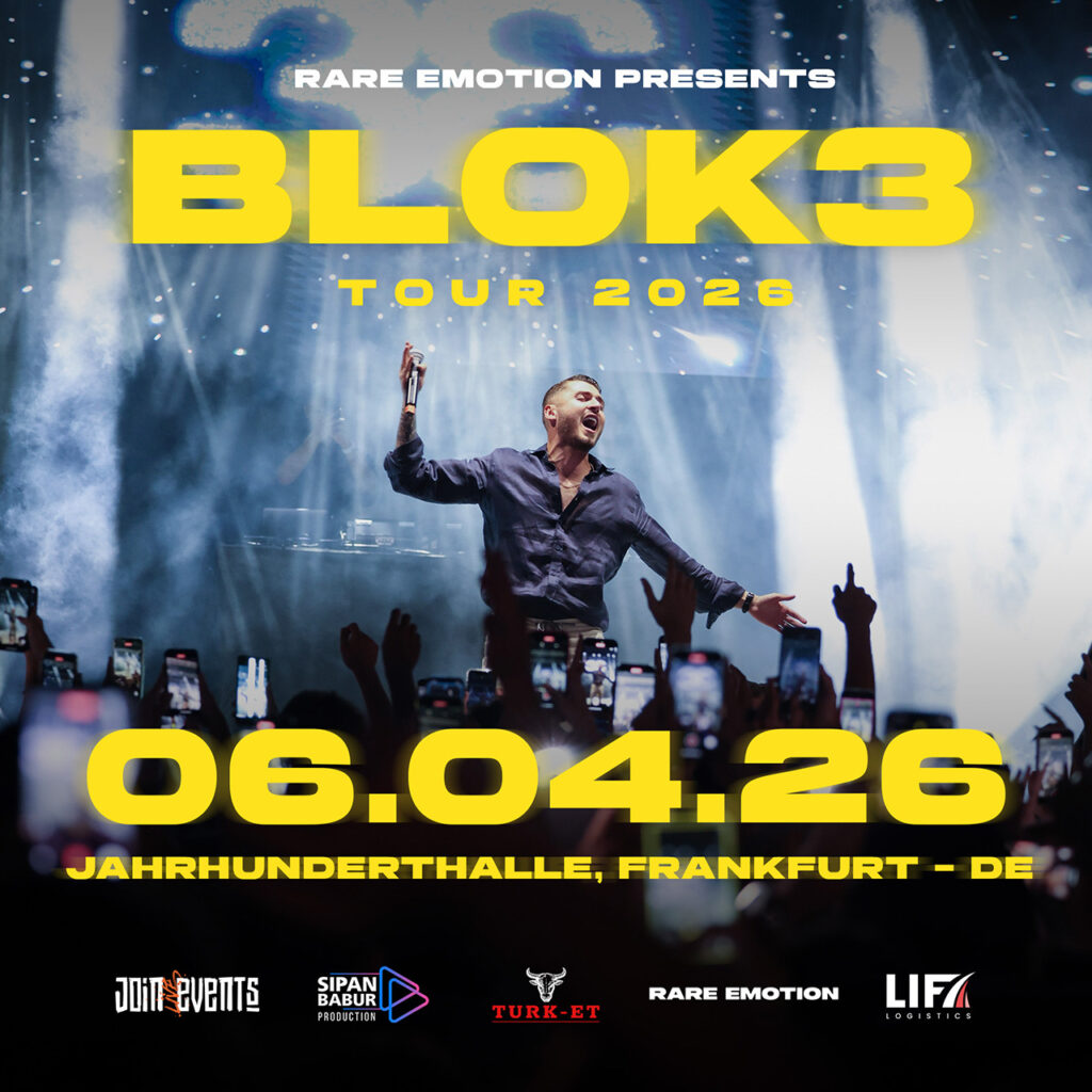 Rare Emotion presents Blok3, Live on Stage in Jahrhunderthalle, Frankfurt, Europatour
