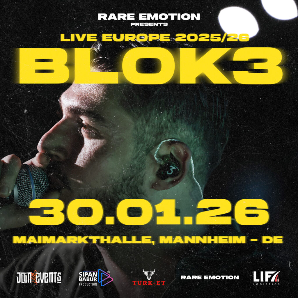 Rare Emotion presents Blok3, Live on Stage in Maimarkthalle, Mannheim, Europatour