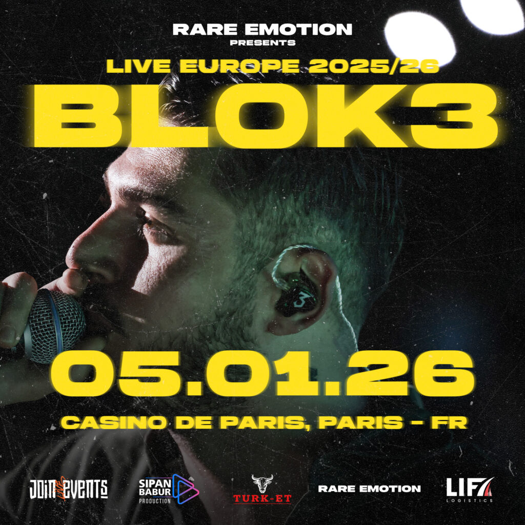 Rare Emotion presents Blok3, Live on Stage in Casino de Paris, Frankreich, Europatour