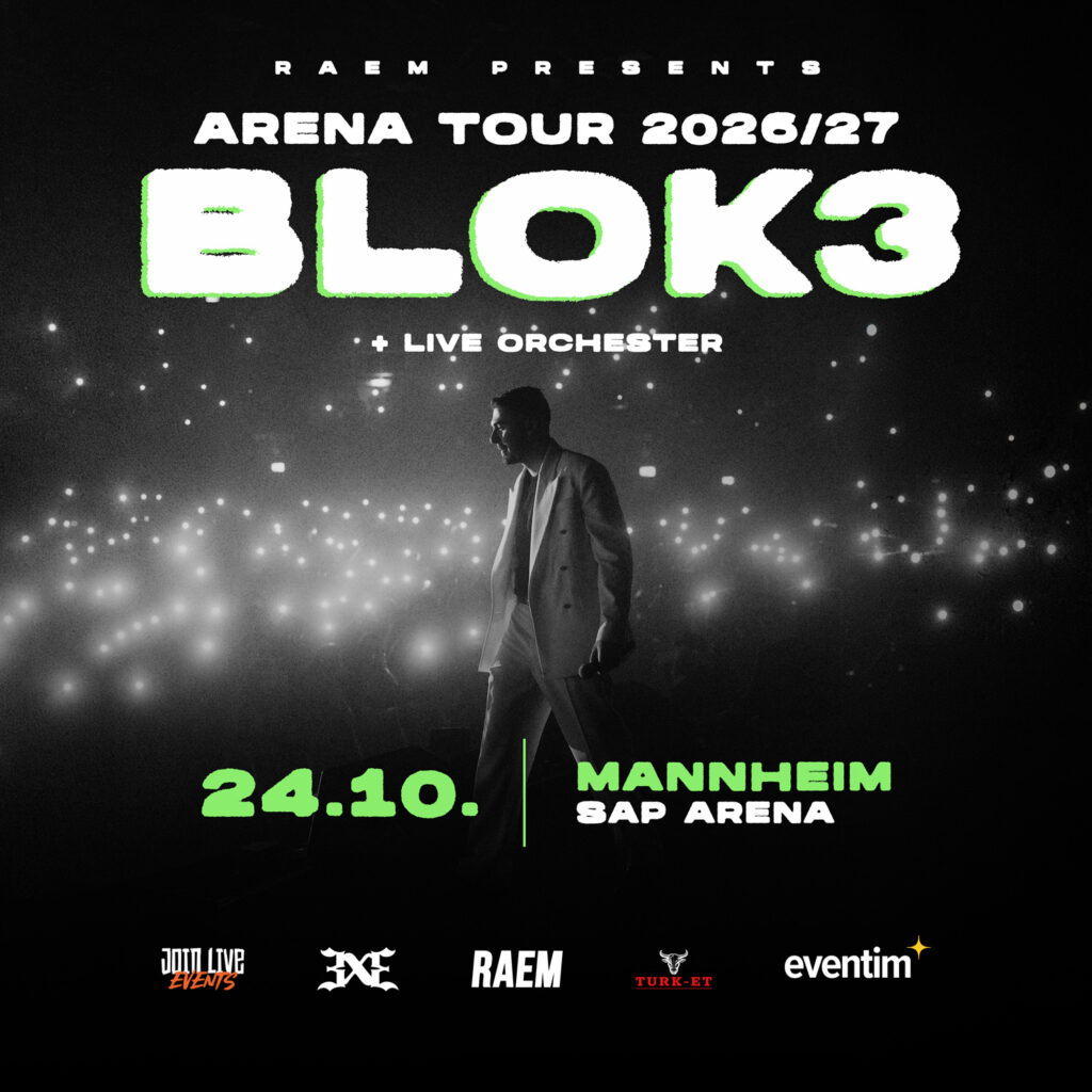 Blok3, Mannheim, SAP Arena, Tourflyer, Arena Tour 2026/27
